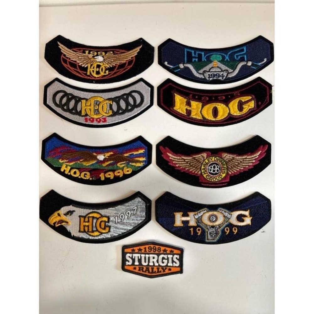 Harley Patches; 1990's Lot; New HOG Patches